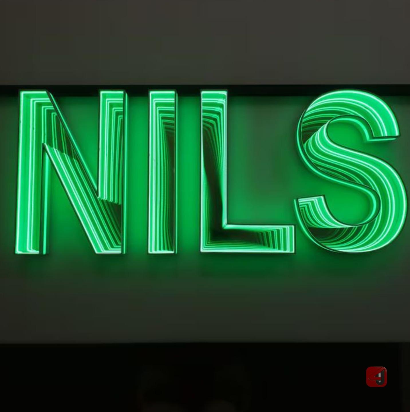 NILS Green Neon Sign