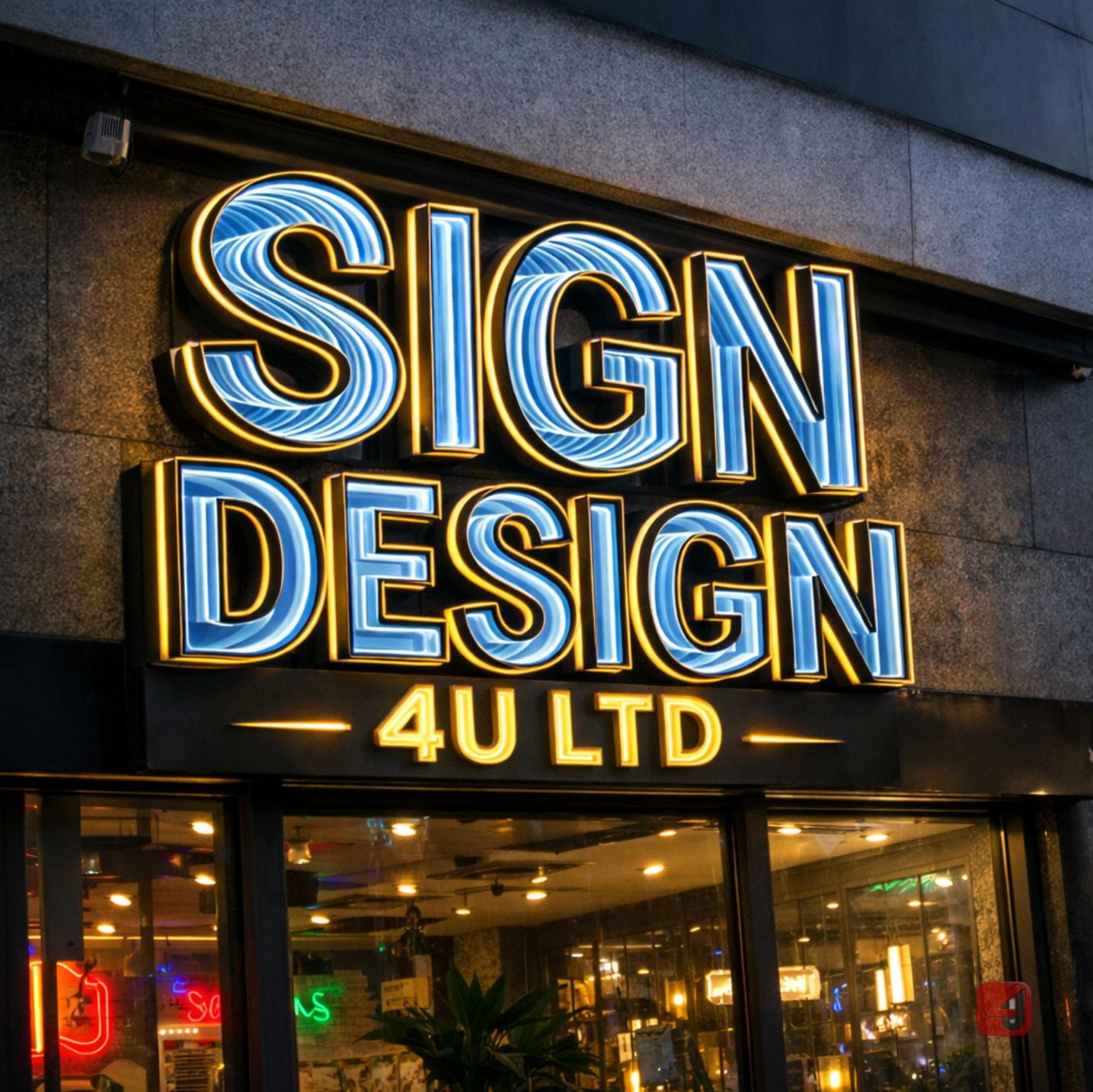 Custom Neon Business Sign