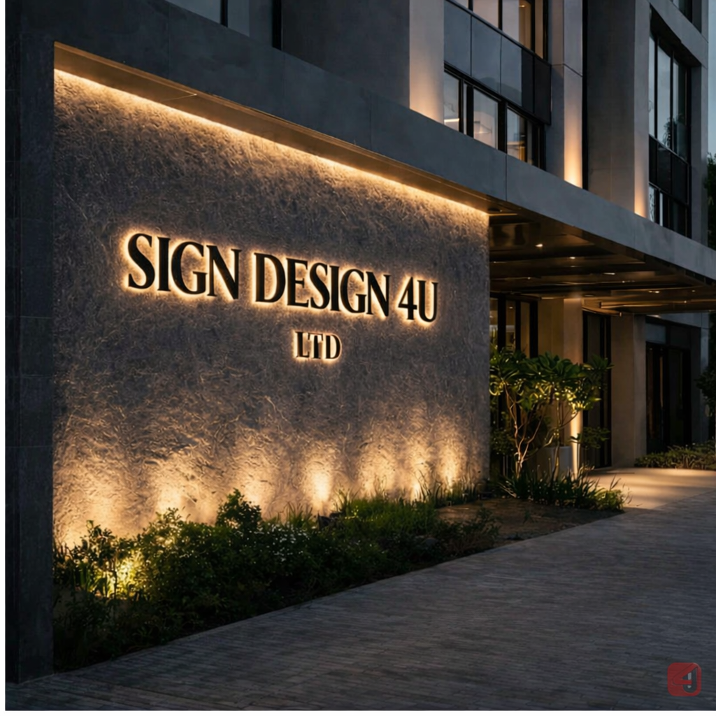 Custom Illuminated Outdoor Business Sign