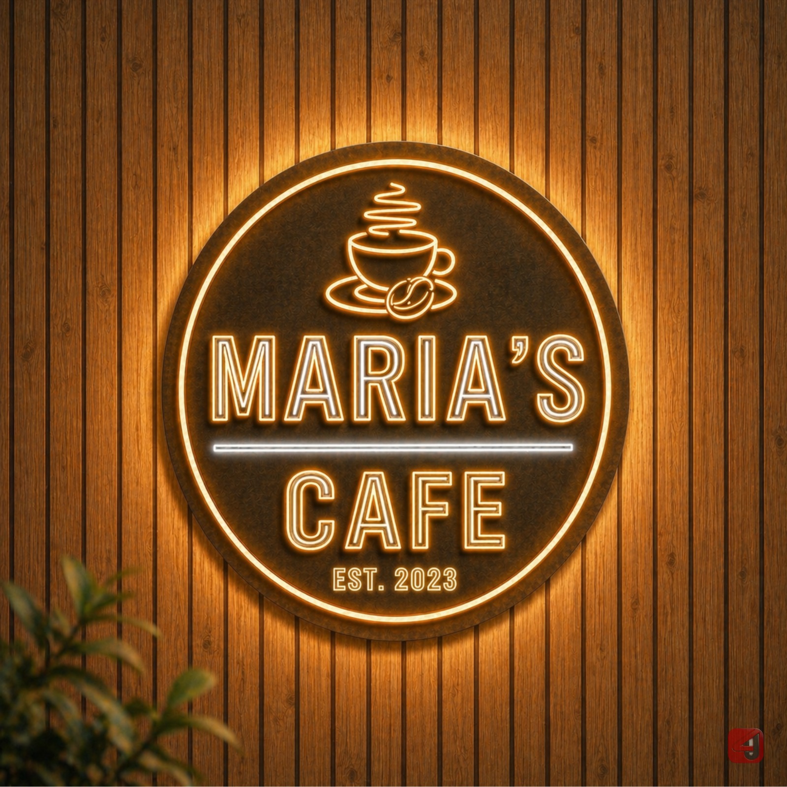 Personalized Café LED Neon Sign