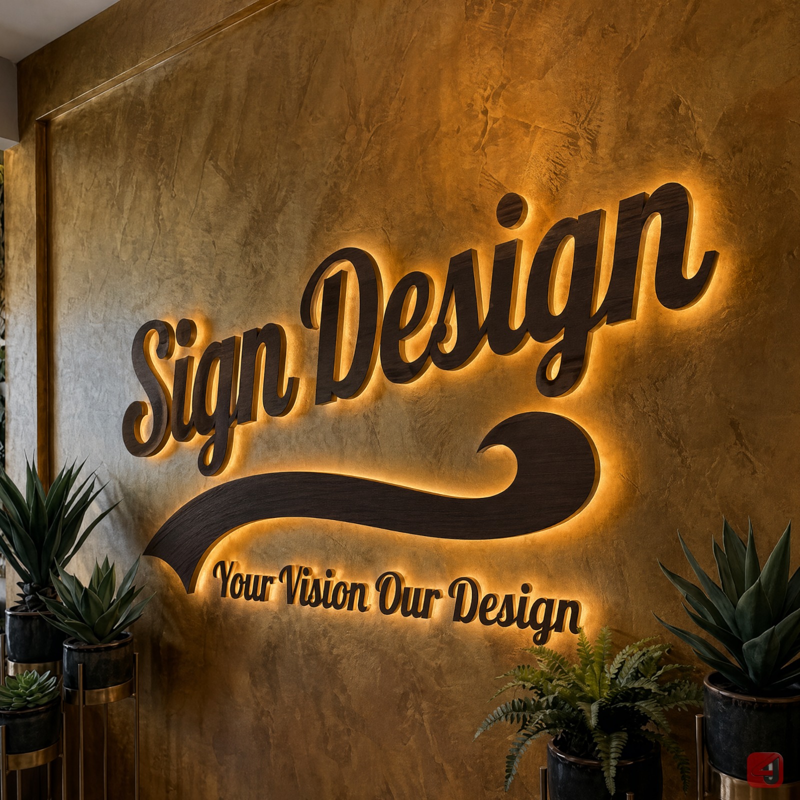 Custom Illuminated Wall Sign