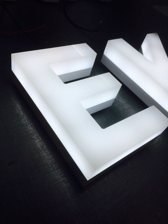 Illuminated acrylic Letter 