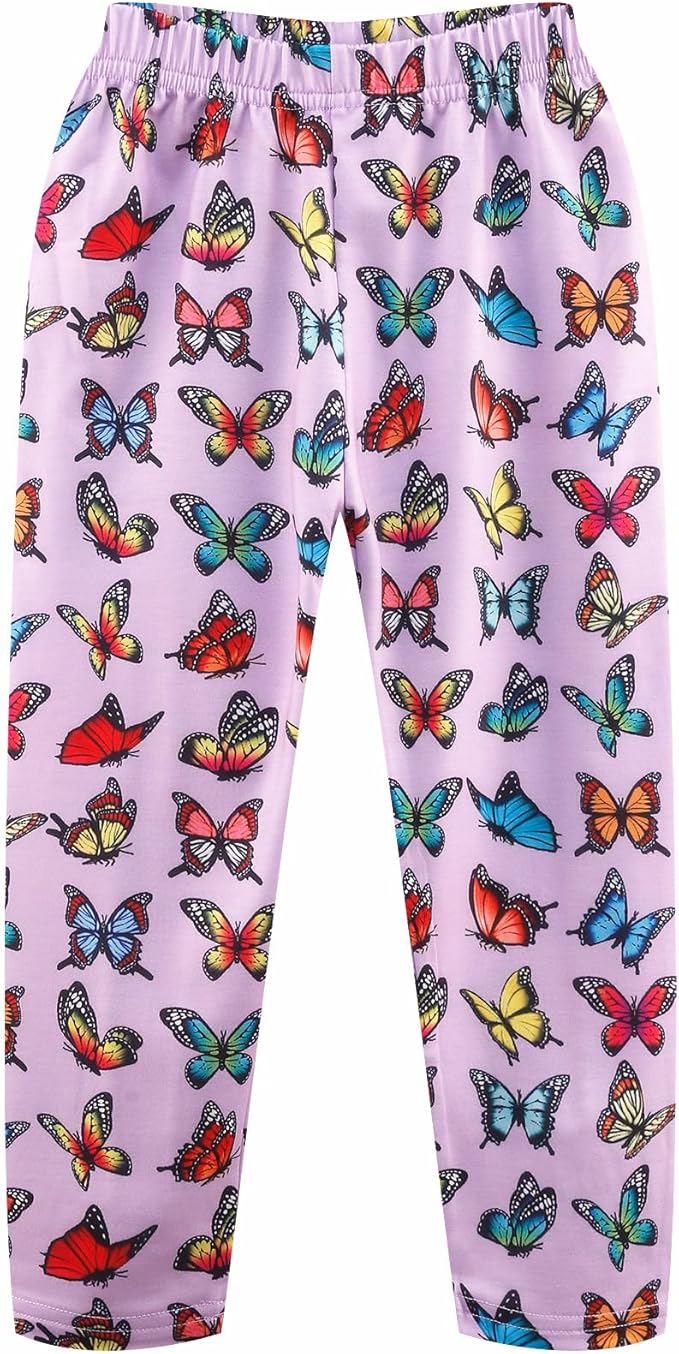 Girls Fall Winter Outfits Cartoon Animal Long Sleeve Crewneck Sweatshirt Top+Sweatpant 2 Piece Clothing Set 3-9T