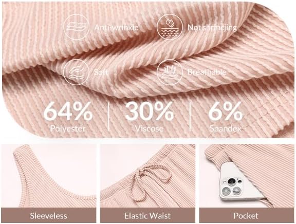 Ekouaer Women's 3 Piece Lounge Set Ribbed Soft Pajama Set - Crop Top, Shorts & Pants Vacation Outfits With Pokcet