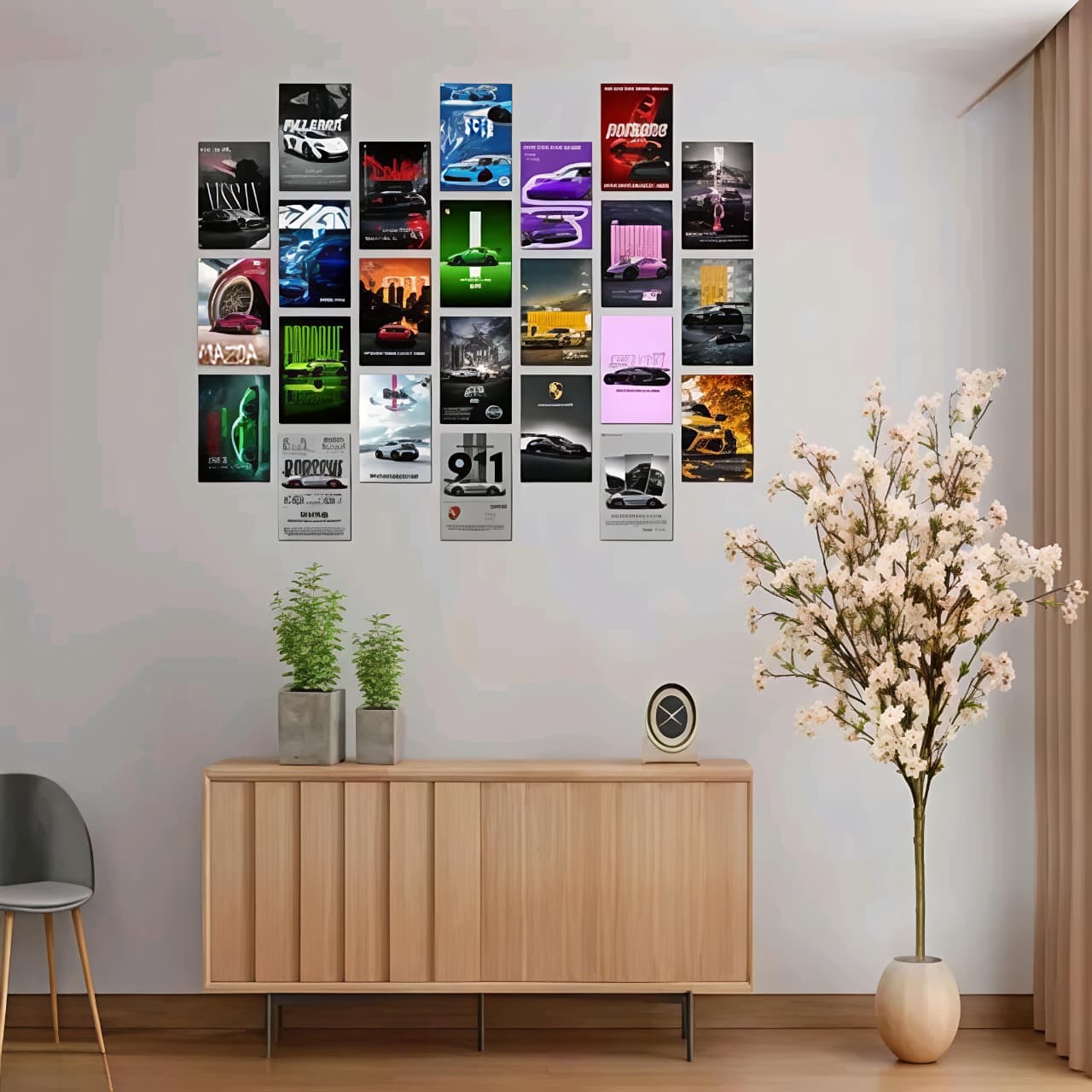 Aesthetic Car Wall Collage Kit || 24pcs (4×6inch) car Aesthetic Posters For Room Decoration