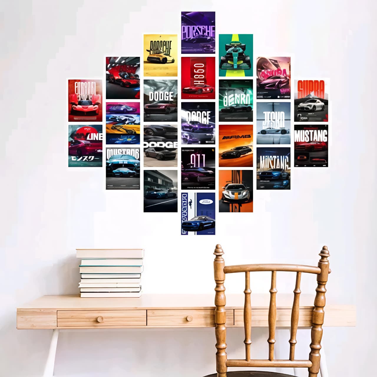 Aesthetic Car Wall Collage Kit || 24pcs (4×6inch) For Room Decoration