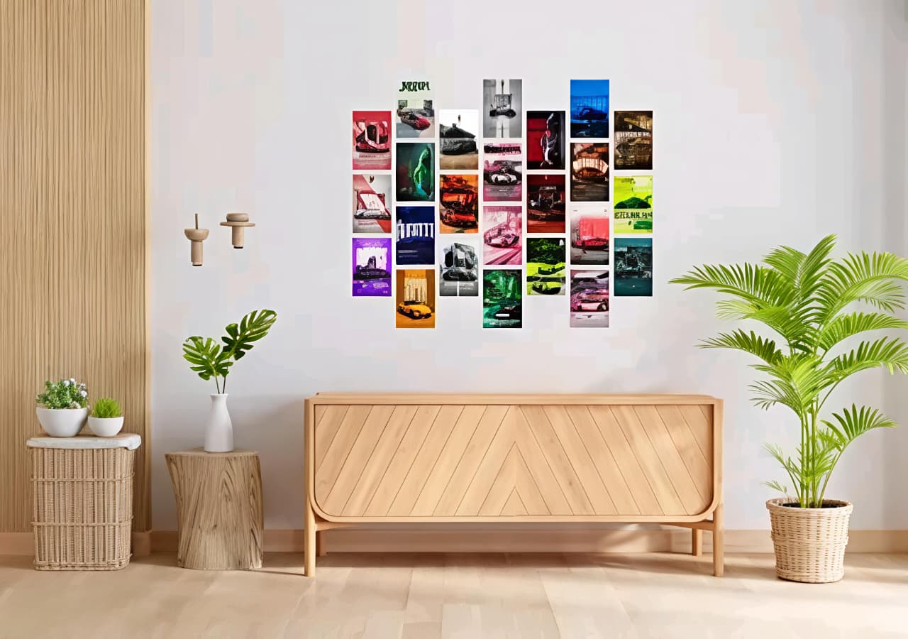 Aesthetic Car Wall Collage Kit || 24pcs (4×6inch) car Aesthetic Posters For Room Decoration.