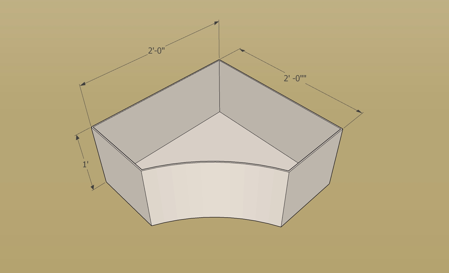 Corner Inside carved 