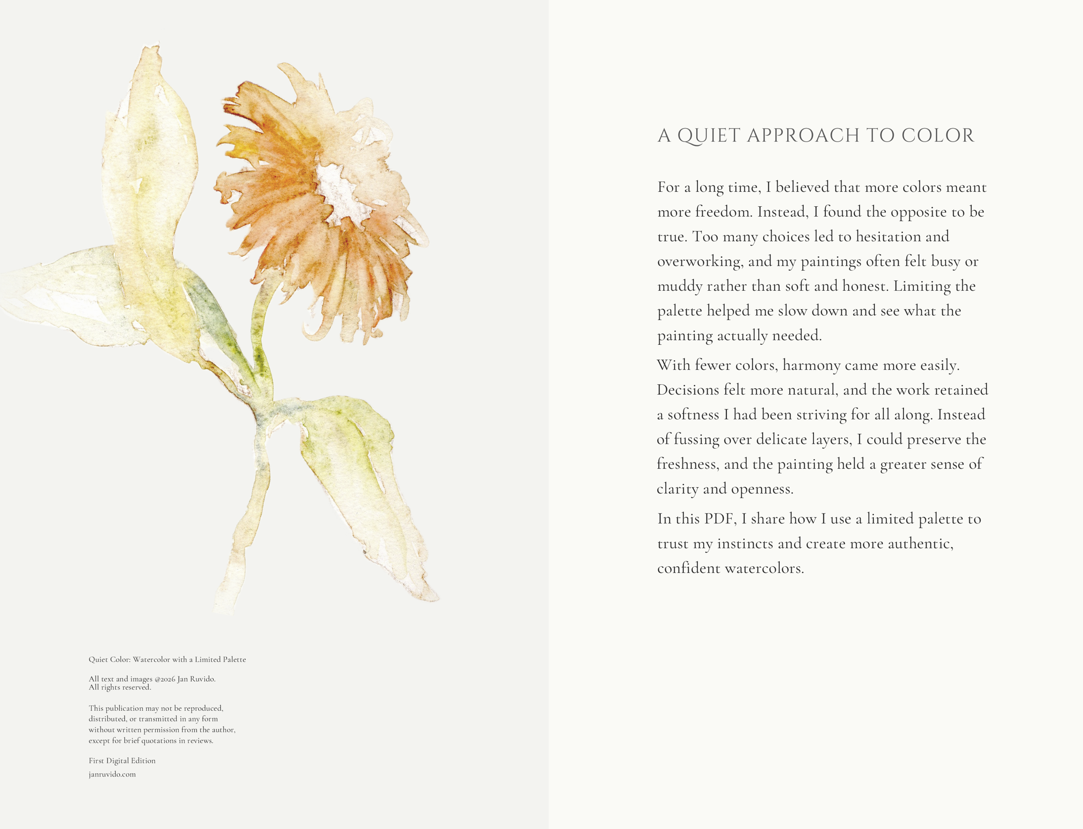 Quiet Color: Watercolor Limited Palette