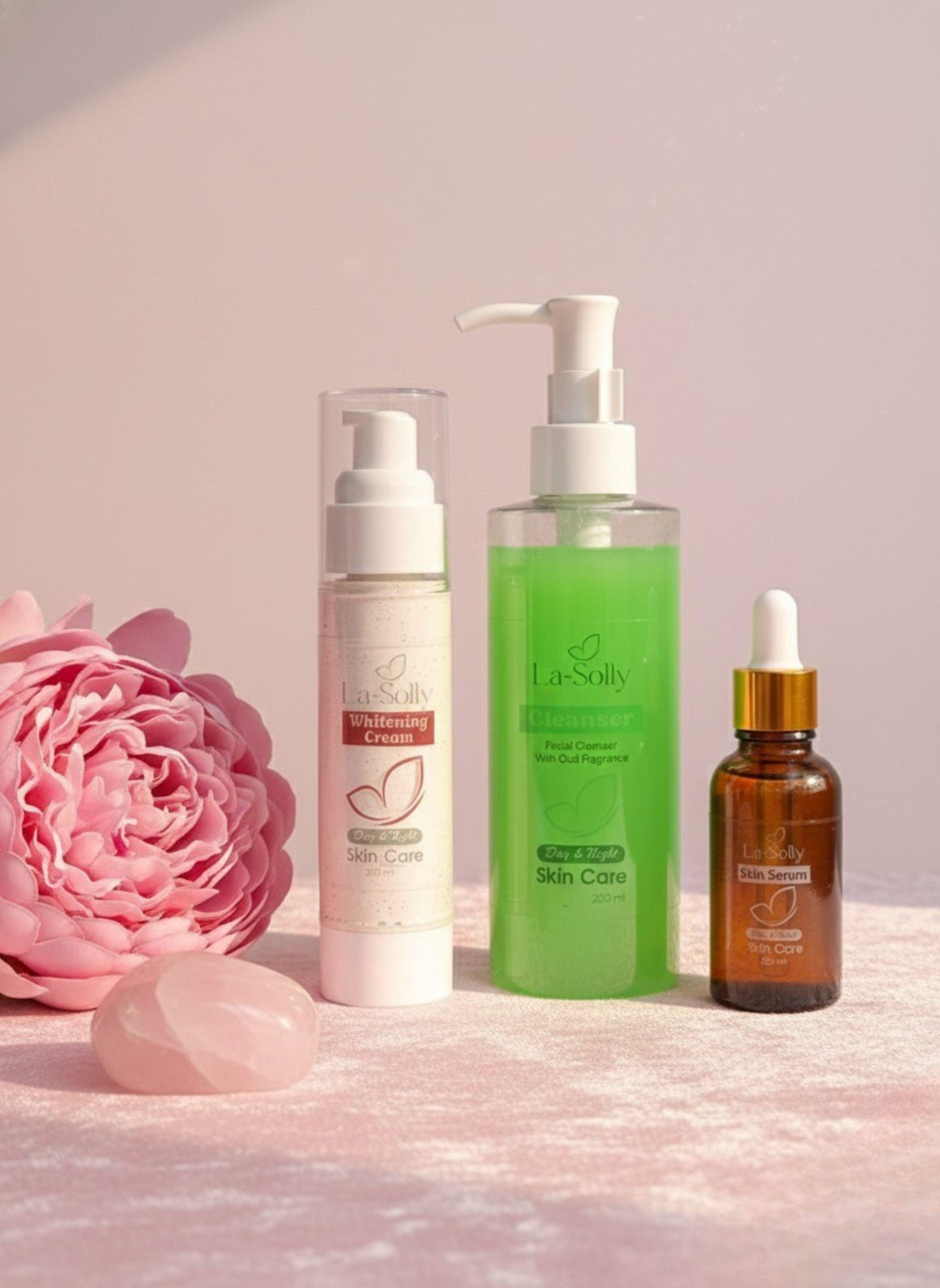 باكدج La Solly – روتين متكامل لبشرة صافية ومشرقة 