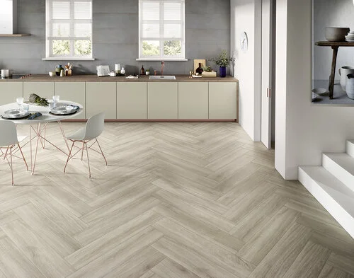 Modern Chevron Pattern Flooring