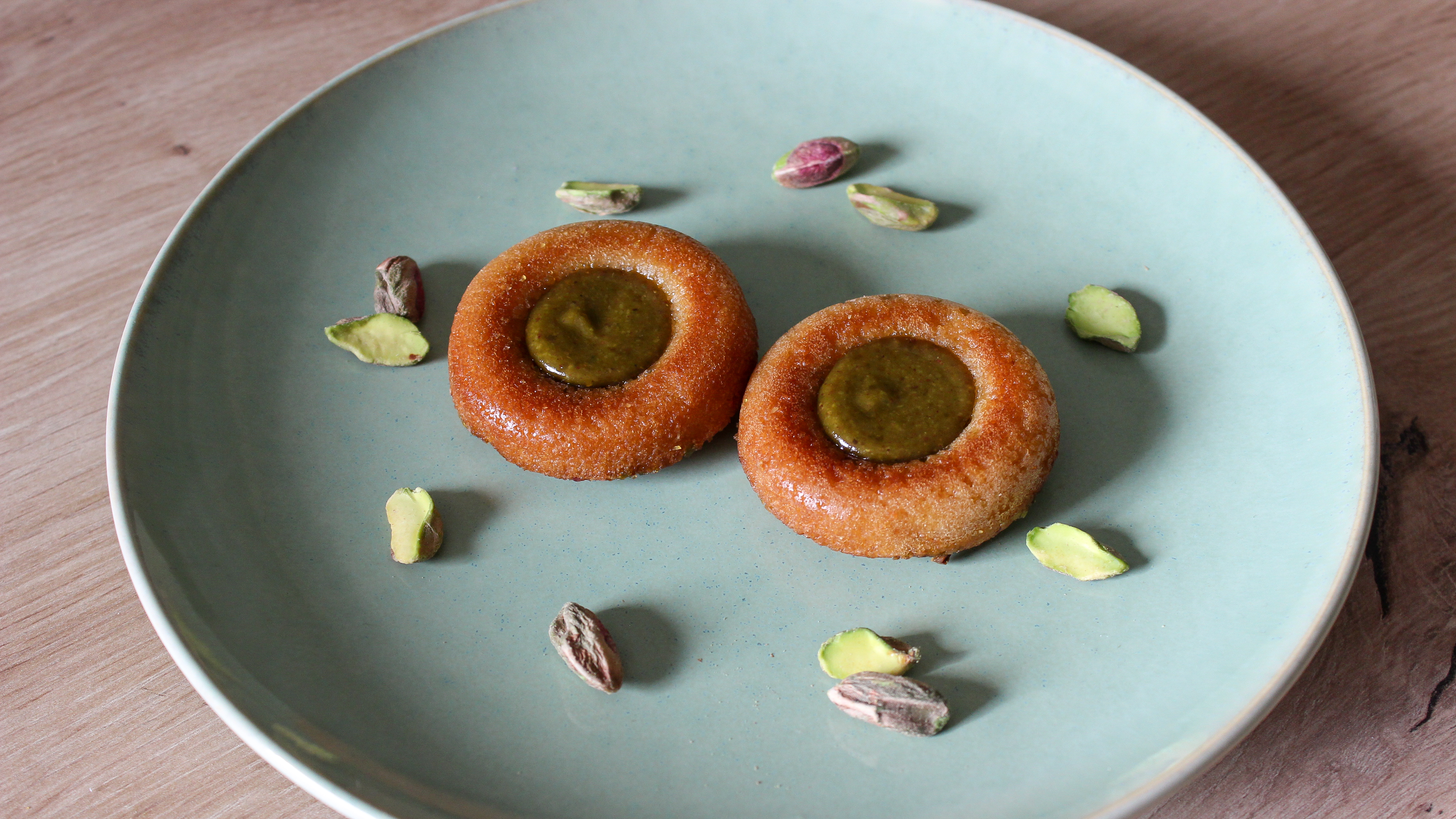 Financier fleurs d'oranger - pistache