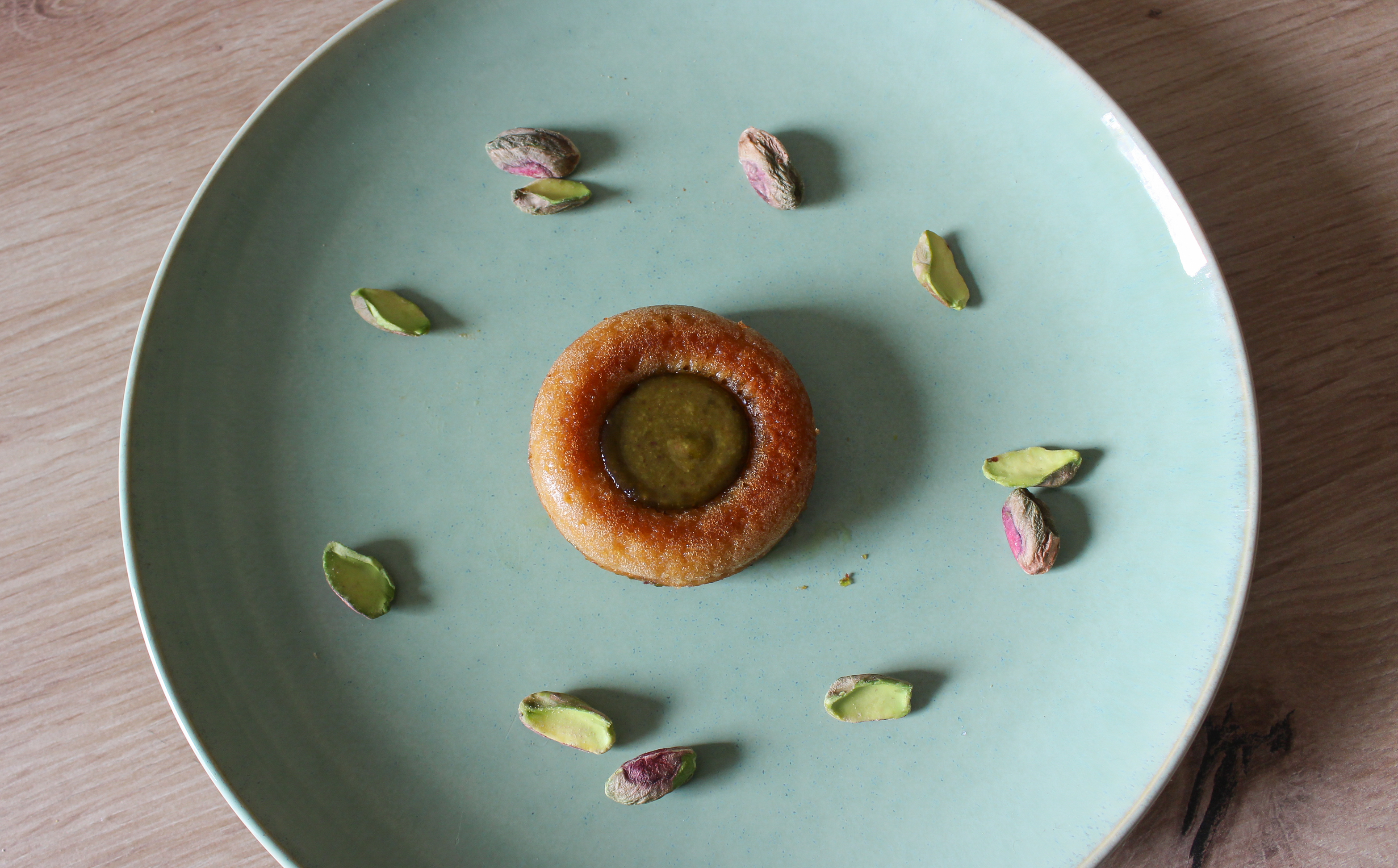 Financier fleurs d'oranger - pistache