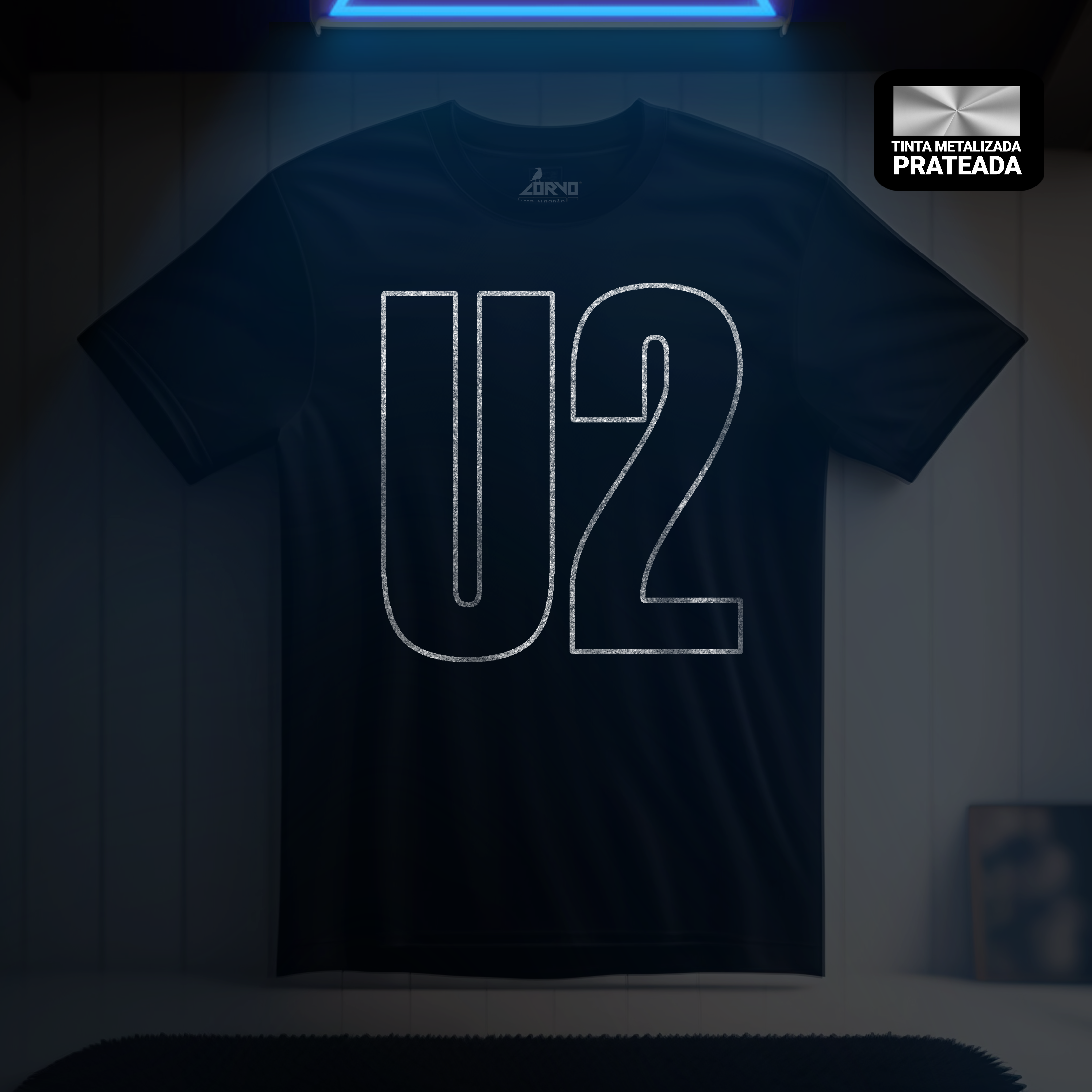 Camiseta Banda U2 - Silk Metalizado