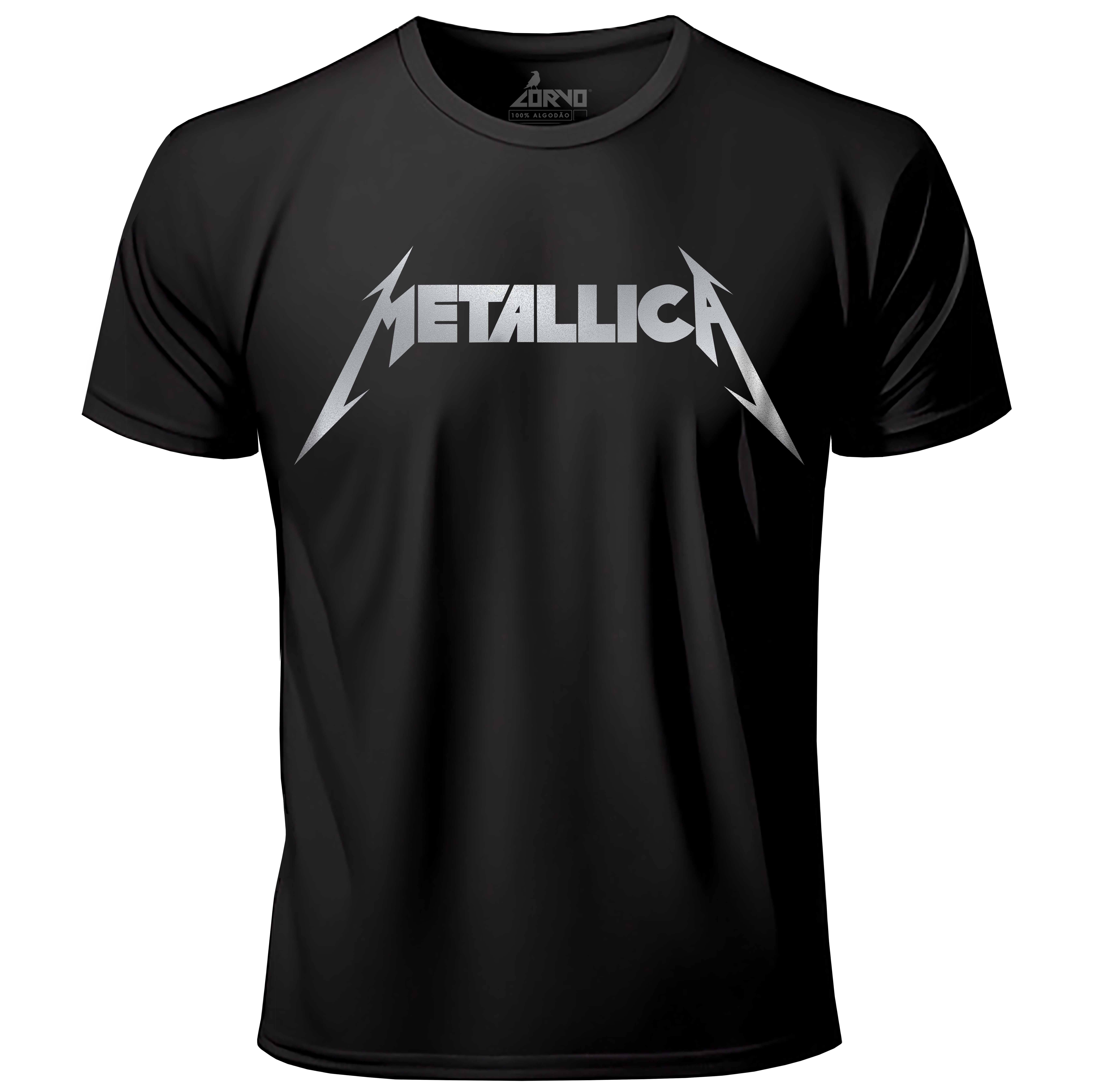 Camiseta Metallica - Frente E Costas Metalizado