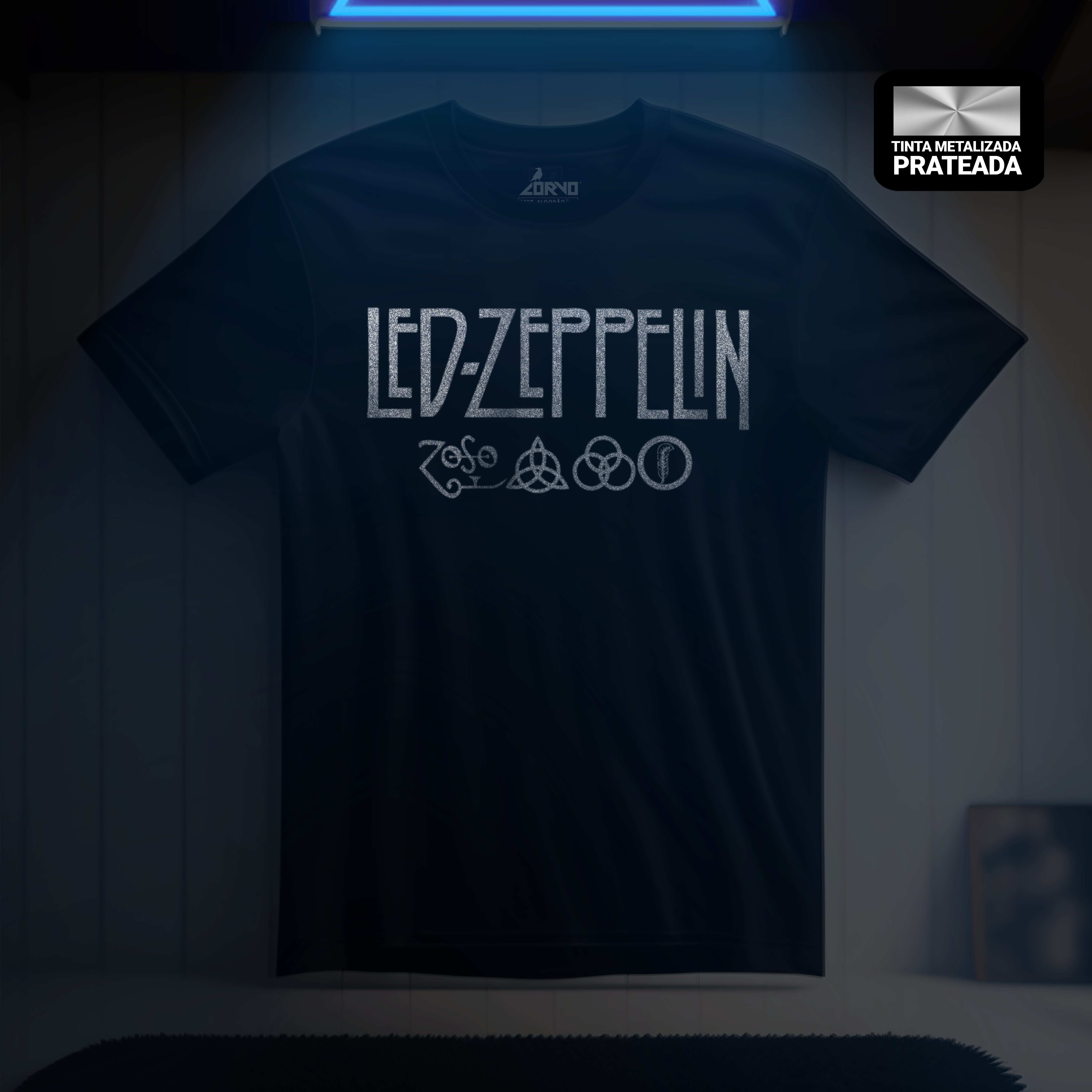 Camiseta Led Zeppelin - Silk Metalizado