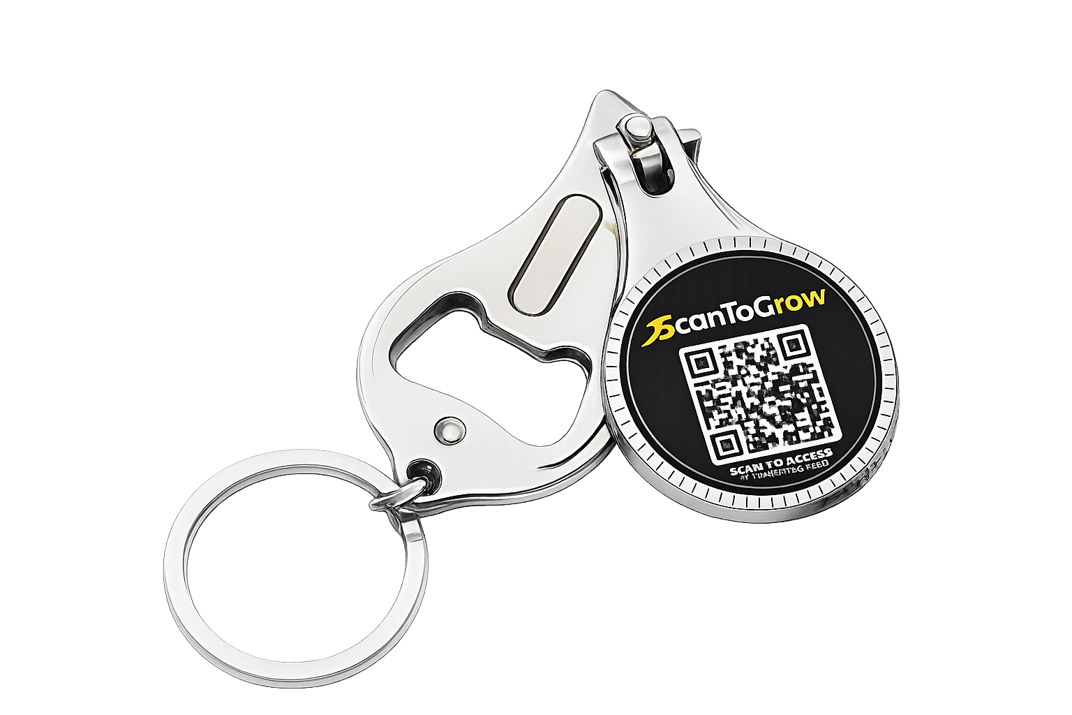 ScanToGrow Digital Business Card Keyring
