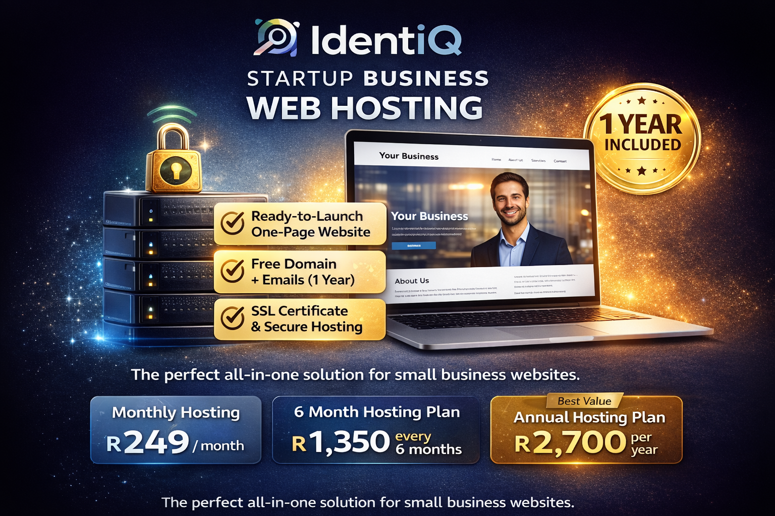 IdentiQ Startup Business Hosting