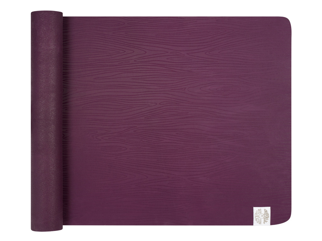 Tapis de Yoga Natural Mat 5mm 185 cm x 65 cm x 5 mm - Prune