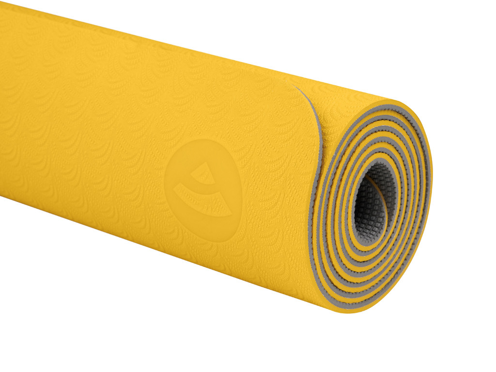 Tapis de Yoga Eco-Terre 183 cm X 60 cm x 6 mm Jaune