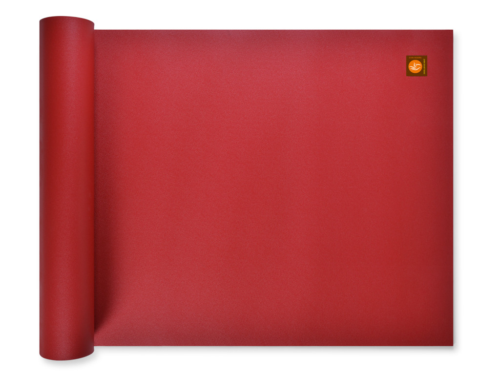 Tapis de yoga Excellence Mat 100% Latex - 4,5mm Bordeaux