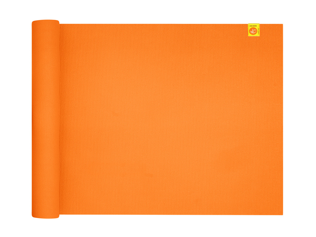 Tapis de yoga Confort Non toxiques - 183cm x 61cm x 6mm Orange Safran