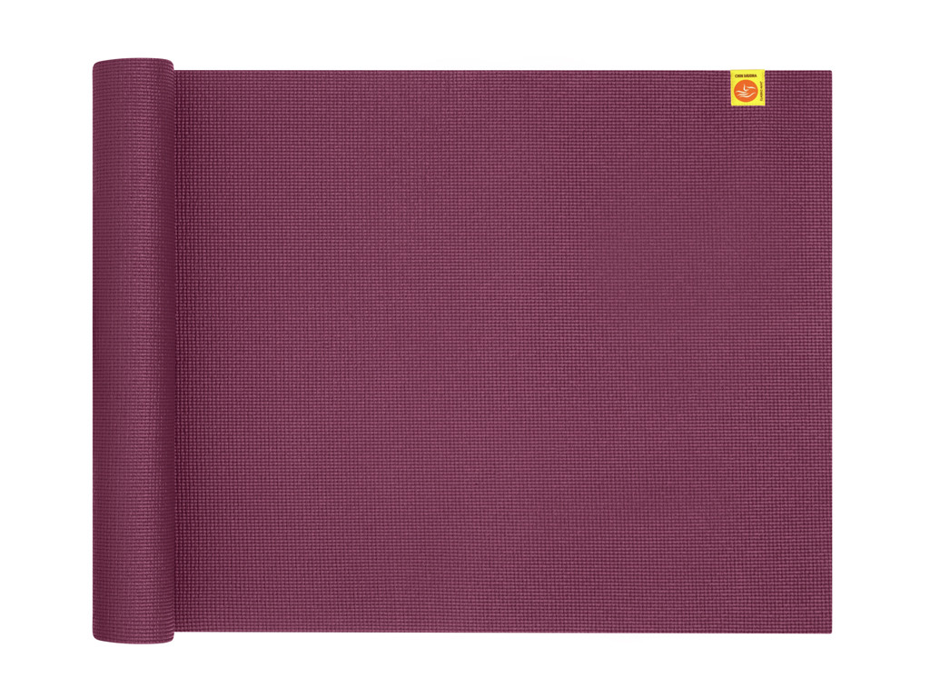 Tapis de yoga Confort Non toxiques - 183cm x 61cm x 6mm Prune
