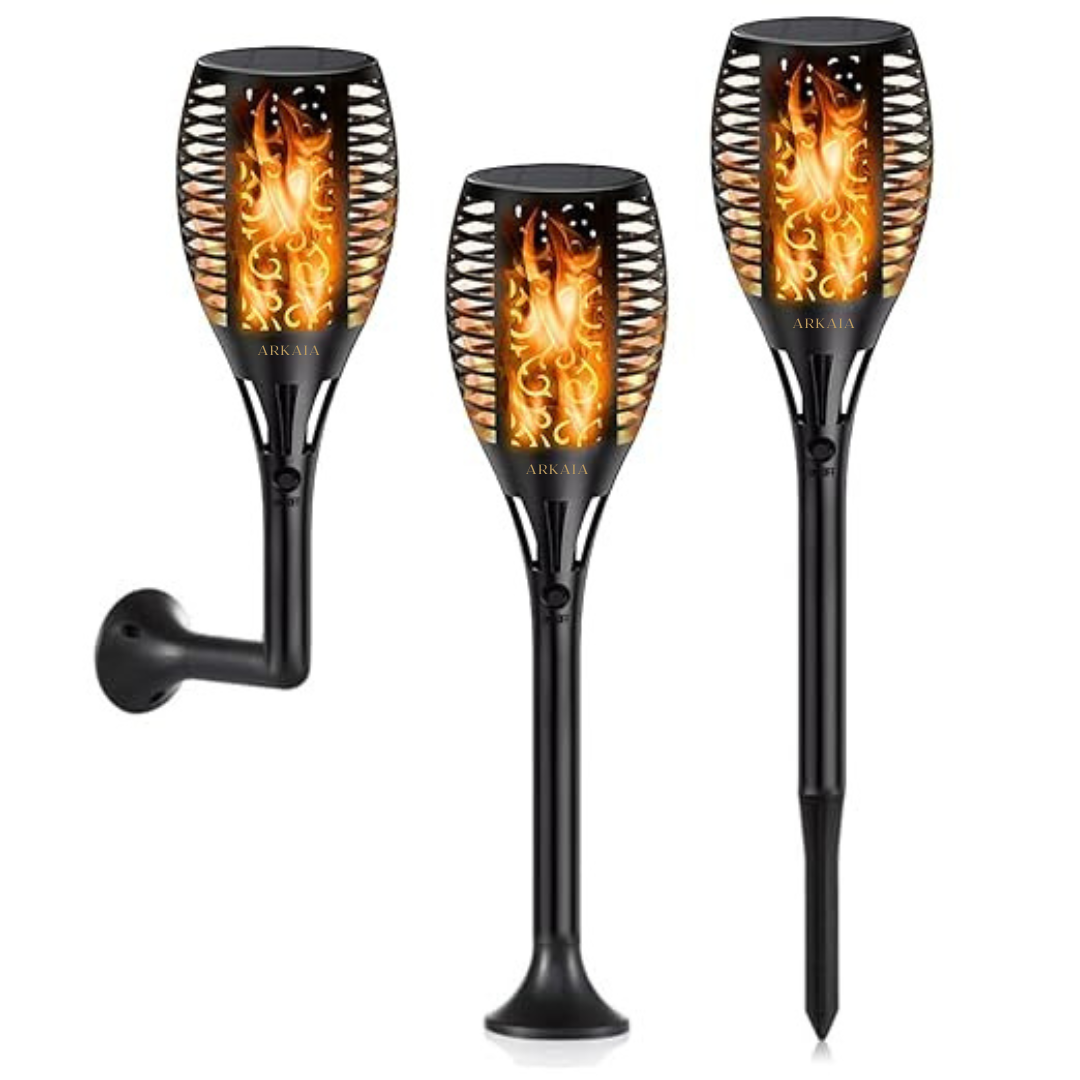 ARKAIA Solar LED Flame Garden Mashaal Light | 3-in-1 Installations