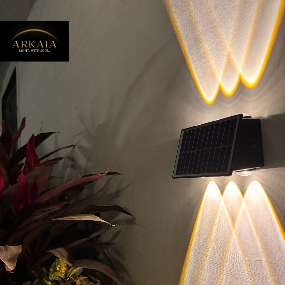 ARKAIA Solar Up Down 6 LED Wall Light