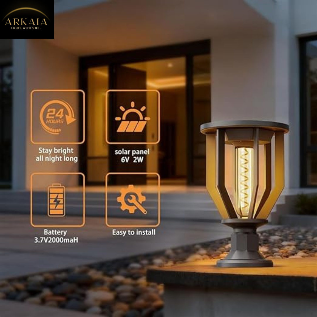 ARKAIA Solar Gate Pillar Light