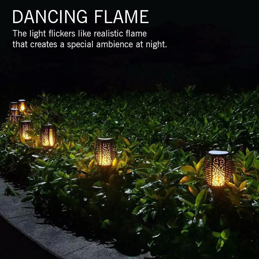 ARKAIA Solar LED Flame Garden Mashaal Light | 3-in-1 Installations