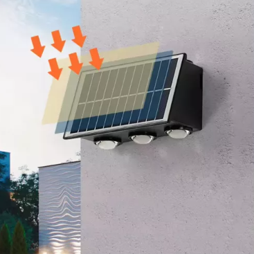ARKAIA Solar Up Down 6 LED Wall Light