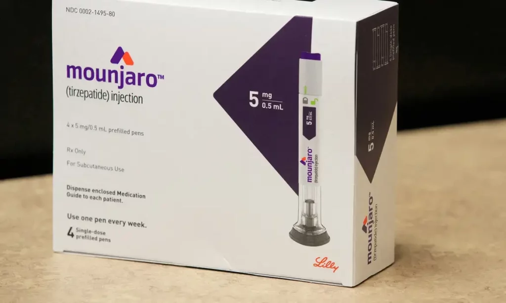 Mounjaro Tirzepatida 5mg Solução Injetável 0,5ml + 4 Canetas Aplicadoras