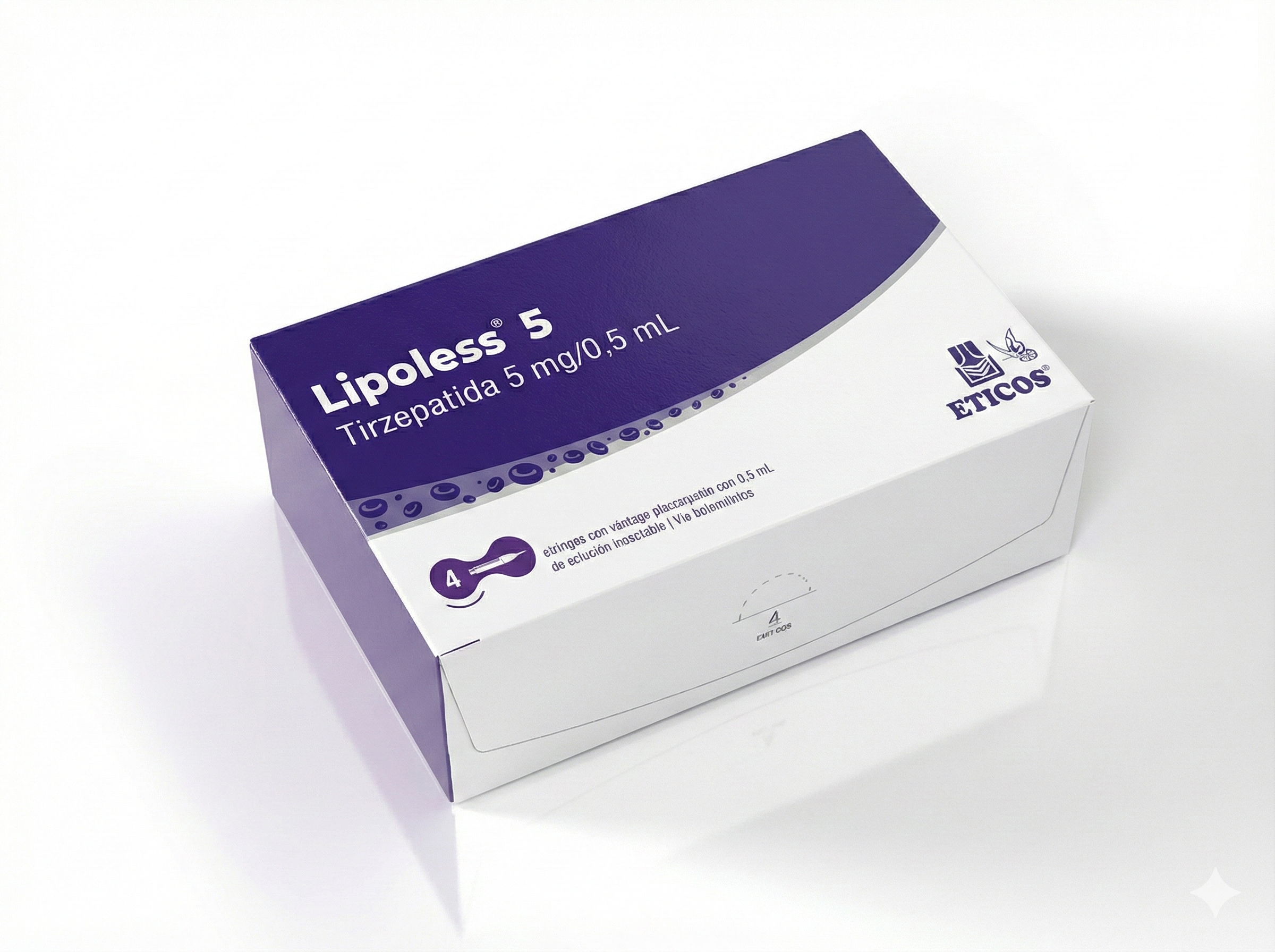 Lipoless Tirzepatida 4 Injeções 5mg