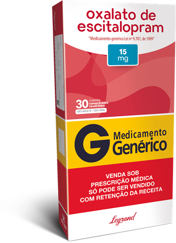 Oxalato de Escitalopram 15mg Genérico EMS 30 Comprimidos Revestidos
