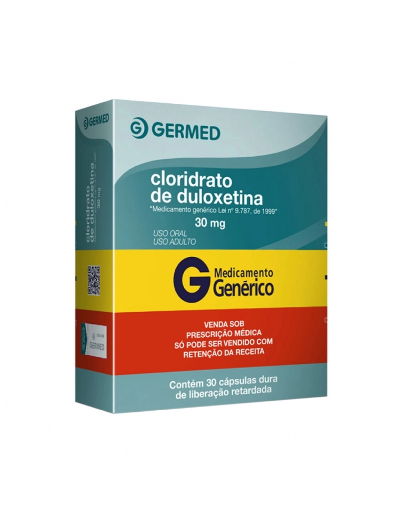 Cloridrato de Duloxetina 30mg 30 cápsulas