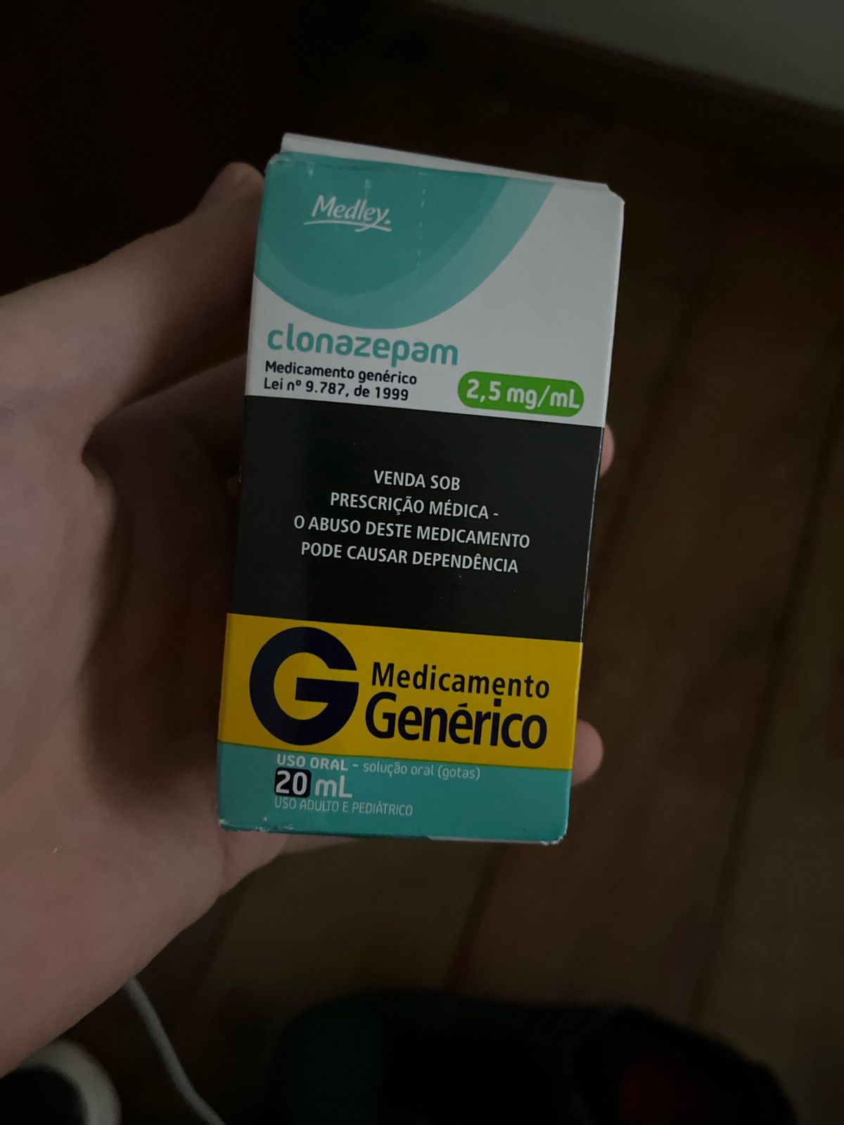 Clonazepam solução oral (gotas) 20mL (Promoção levando 3 caixas)