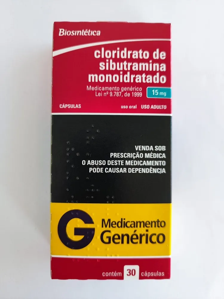 Sibutramina 15mg com 30 comprimidos