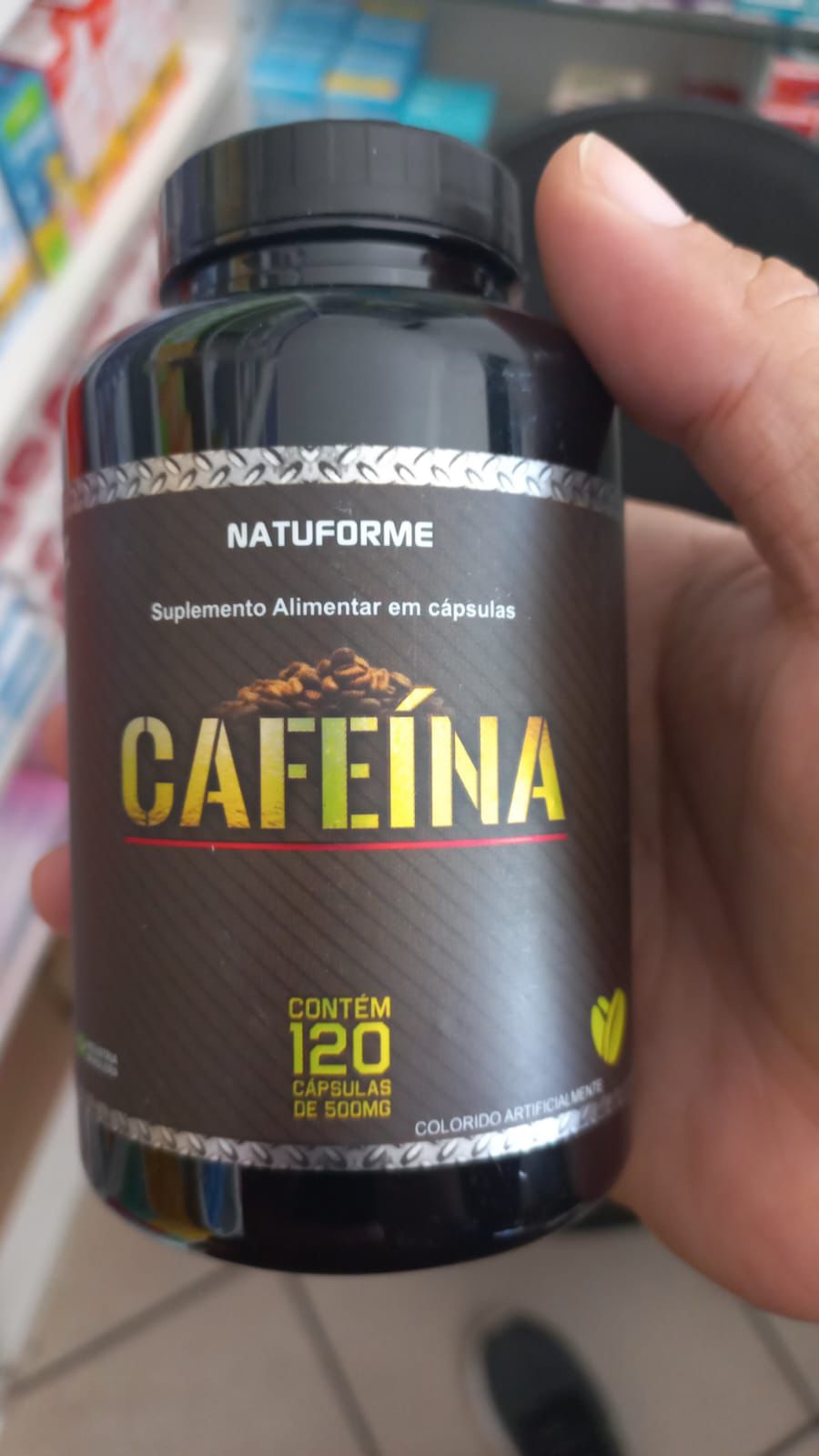 Cafeína 500mg com 120 comprimidos