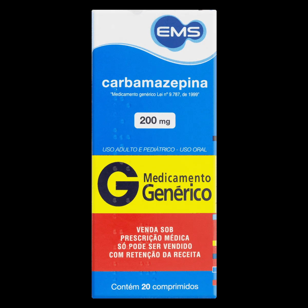 Carbamazepina 200mg 30 comprimidos