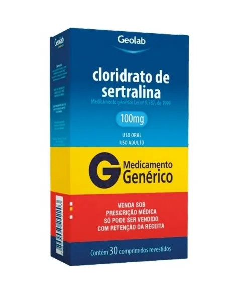 Sertralina 100mg 30 comprimidos