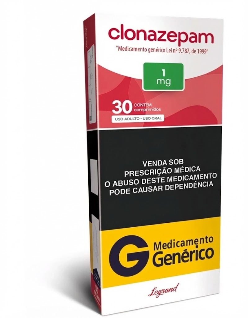 Clonazepam 1mg com 30 comprimidos (Promoção levando 3 caixas)