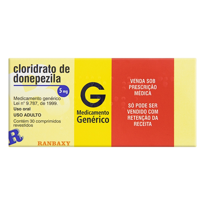 Cloridrato de Donepezila 5mg com 30 comprimidos