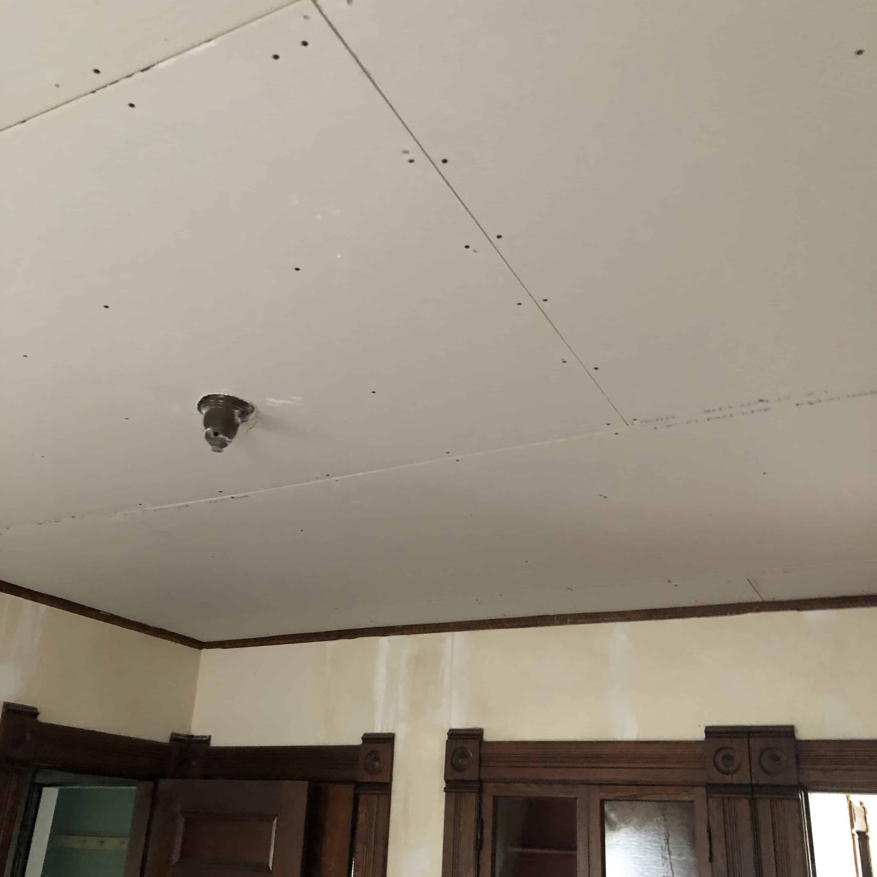 Drywall a ceiling up to 12x12 ft