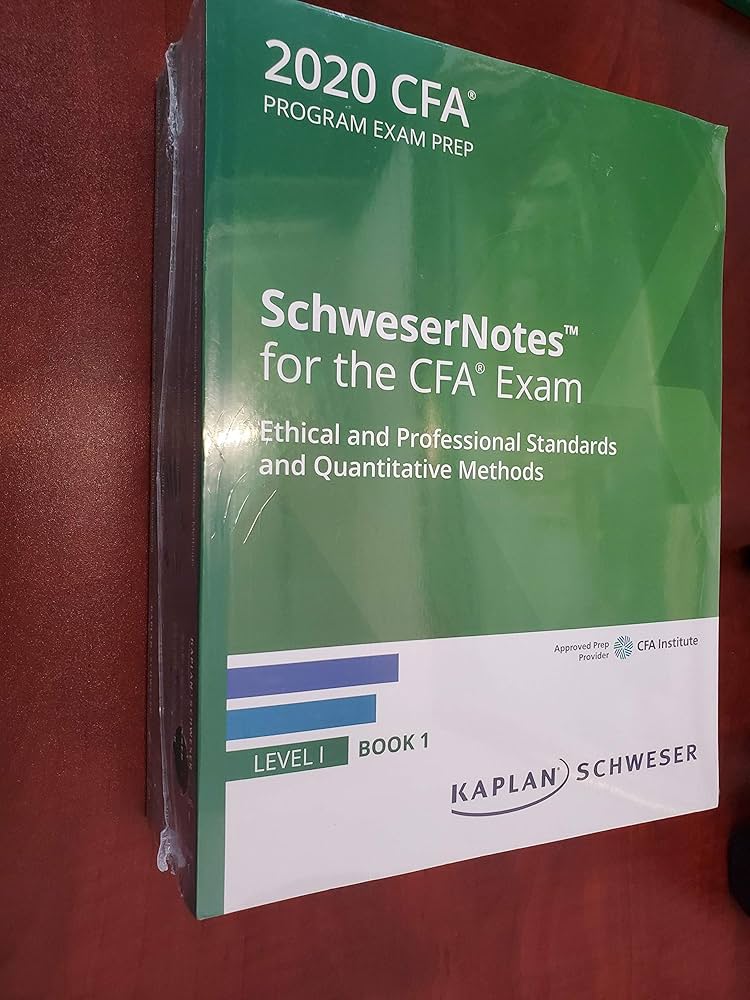 CFA Level I – SchweserNotes (Kaplan)