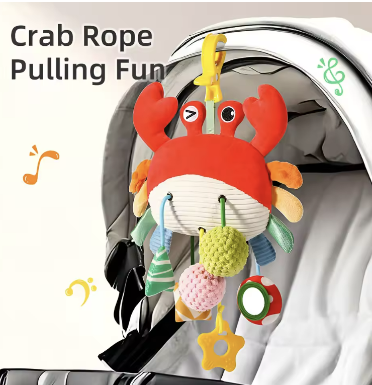 Crab Rope Stroller Toy