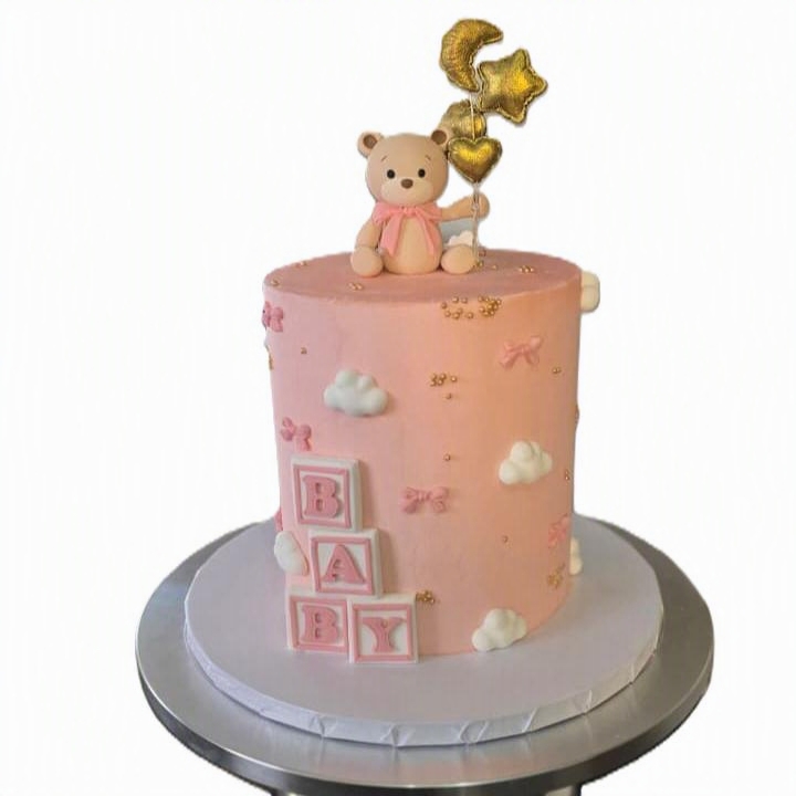 Pink Baby Shower Cake