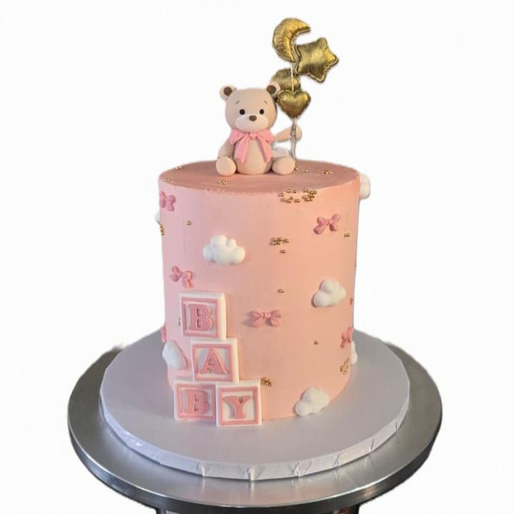 Pink Baby Shower Cake