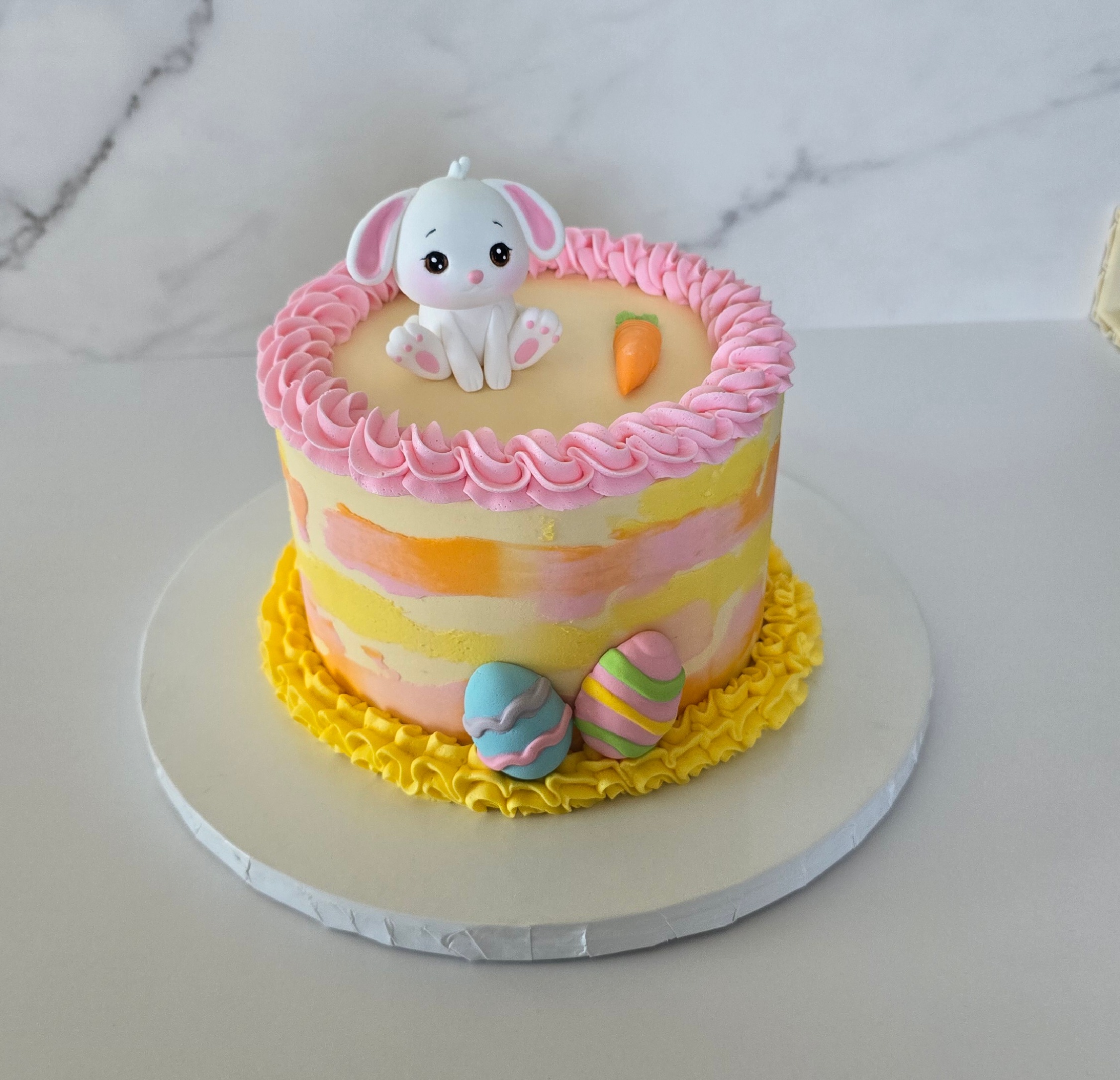 Easter Bunny Fondant Figure Cake Topper Set