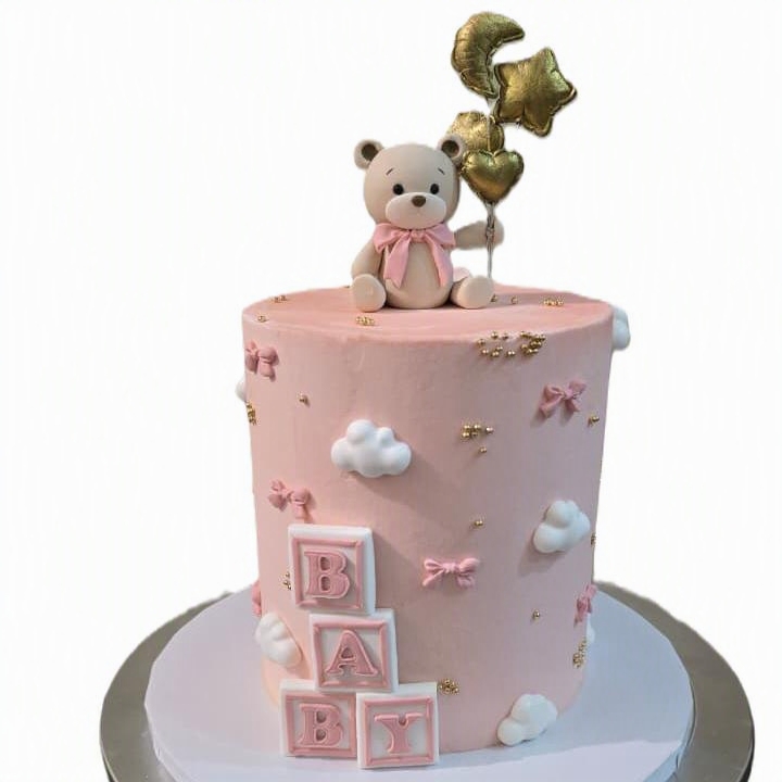 Pink Baby Shower Cake